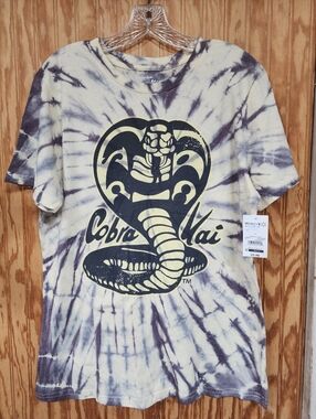Fifth Sun Cobra Kai Tie-Dye Graphic Tee - Yellow and Black